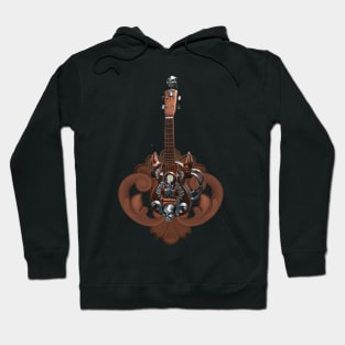Awesome steampunk guitar with skulls Hoodie